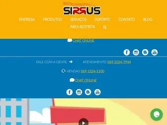 Sirrus.com.br(Sirrus Sistemas) Screenshot