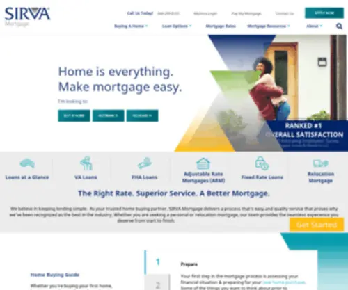 Sirvamortgage.com(Residential Mortgage Loans) Screenshot