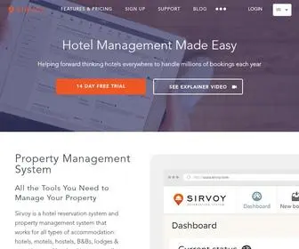 Sirvoy.com(Hotel reservation system) Screenshot