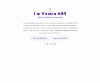 Sirwan.info(Sirwan Afifi) Screenshot