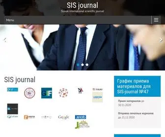 Sis-Journal.com(Slovak international scientific journal) Screenshot