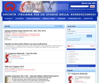 Sisa.it(Società Italiana per lo Studio dell'Aterosclerosi) Screenshot