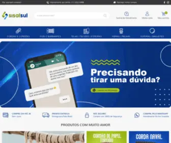 Sisalsulonline.com.br(Cordas, Fios, Tapetes, Fibras Naturais, Fios para Enfardadeira) Screenshot