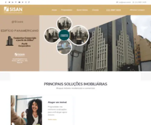 Sisan.com.br(Empreendimentos Imobiliários) Screenshot