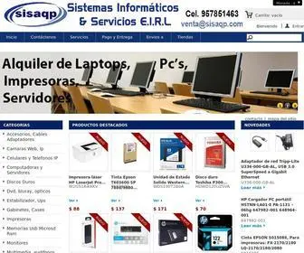 Sisaqp.com(Sisaqp, Computadoras, suministros, impresoras, notebooks) Screenshot