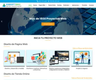 Sisasoftsac.net(Paginas web diseños) Screenshot