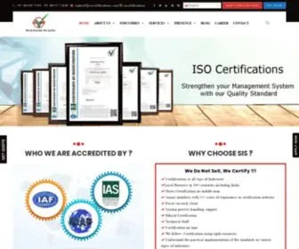 Siscertifications.com(ISO Certification Body) Screenshot