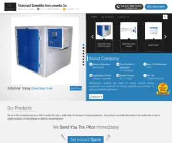 Siscoindia.co(Standard Scientific Instruments Co) Screenshot