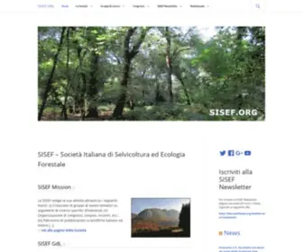 Sisef.it(Società Italiana di Selvicoltura ed Ecologia Forestale) Screenshot
