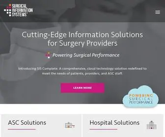 Sisfirst.com(Surgical Information Systems) Screenshot