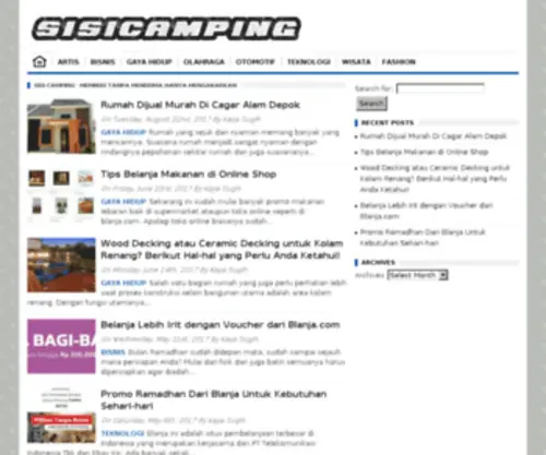 Sisicamping.info(Sisicamping info) Screenshot