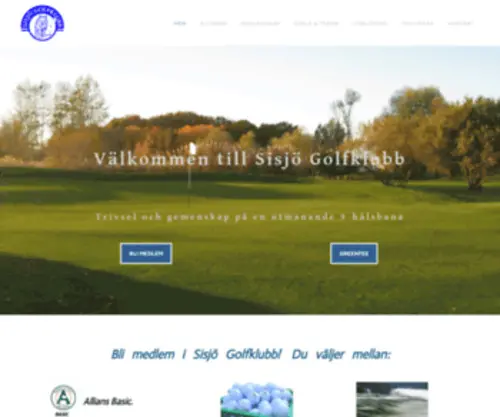 Sisjogk.se(SISJÖ GOLFKLUBB) Screenshot