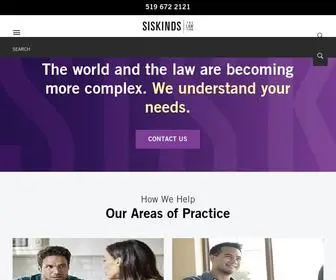 Siskinds.com(Siskinds Law Firm) Screenshot