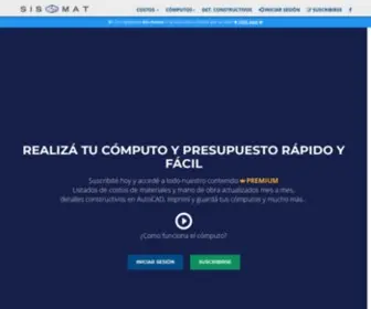 Sismat.com.ar(Computo y presupuesto) Screenshot