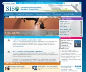 Sisostds.org(Simulation Interoperability Standards Organization) Screenshot