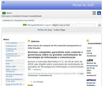 Sisp.gov.br(Portal do Sisp) Screenshot