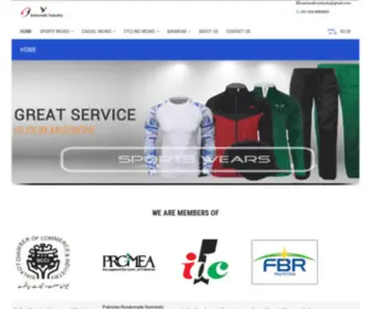 Sisportswears.com(Manufacturing and Distribution Company) Screenshot