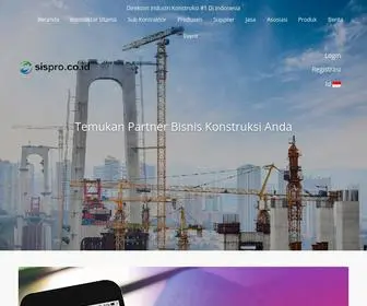 Sispro.co.id(Direktori Industri Konstruksi) Screenshot