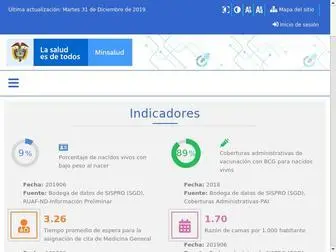Sispro.gov.co(Sistema Integrado de Información de la Protección Social) Screenshot
