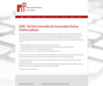 Sisr.ch(Société Suisse d'Informatique Section Romande) Screenshot