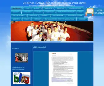 Sisr.com.pl(ZESPÓŁ SZKÓŁ SPOŁECZNYCH W WOŁOWIE) Screenshot