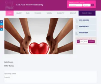 Sistasnp.com(Non-Profit Charity) Screenshot