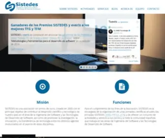 Sistedes.es(Sociedad de Ingeniería de Software y Tecnologías de Desarrollo de Software) Screenshot
