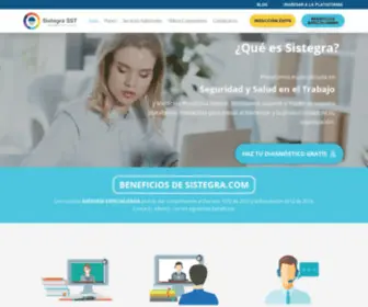 Sistegra.com(Sistema de Seguridad y Saludo en el Trabajo) Screenshot