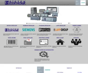 Sistekelektronik.com(Sistek Elektronik Sistek Ana Sayfa) Screenshot