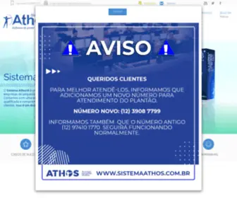 Sistemaathos.com.br(Página Inicial) Screenshot