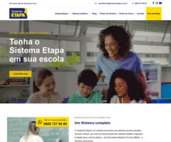 Sistemaetapa.com.br(O Sistema Etapa oferece material didático da Educação Infantil ao Pré) Screenshot