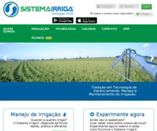 Sistemairriga.com.br(Sistema Irriga) Screenshot