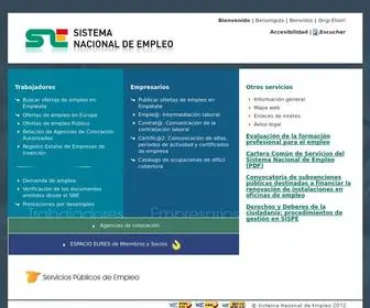 Sistemanacionalempleo.es(Sistema Nacional de Empleo) Screenshot
