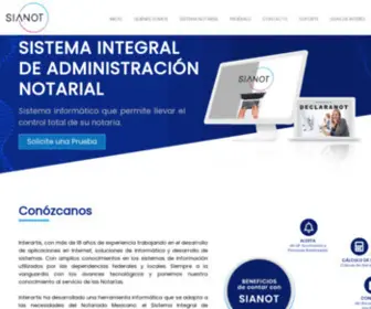 Sistemanotarial.com.mx(Sistema) Screenshot