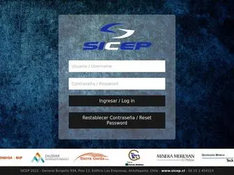 Sistemasicep.cl(Sicep 3.0) Screenshot