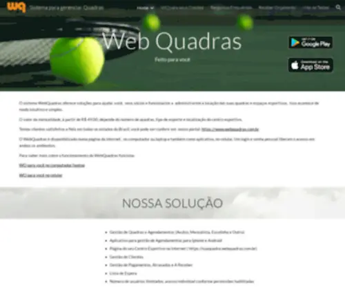 SistemawebQuadras.com.br(Sistema para gerenciar Quadras) Screenshot