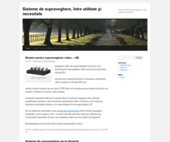 Sistemedesupraveghere.com.ro(Sisteme de supraveghere pentru imobil si parcare) Screenshot