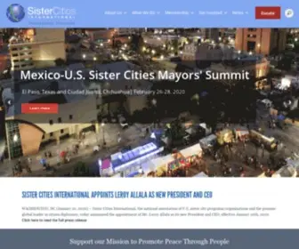 Sister-Cities.org(Sister Cities International (SCI)) Screenshot