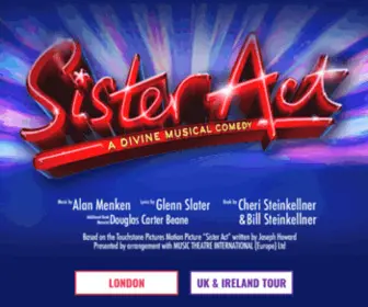 Sisteractthemusical.co.uk(Hallelujah SISTER ACT) Screenshot