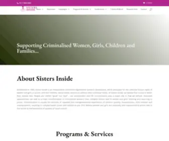 Sistersinside.com.au(Sisters Inside Inc) Screenshot