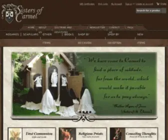 Sistersofcarmel.com(Sisters of Carmel Catholic Traditional Religious Goods and Gift Store) Screenshot