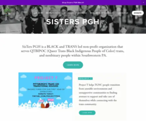 Sisterspgh.org(SisTers PGH) Screenshot