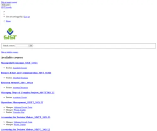 Sistmoodle.com(Sistmoodle) Screenshot