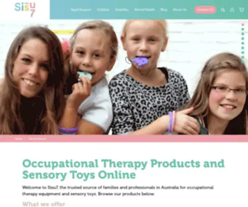 Sisu7.com.au(Sensory and Occupational Therapy Products Australia) Screenshot