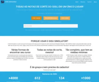 Sisusimulator.com.br(SiSU Simulator) Screenshot