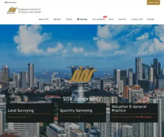 Sisv.org.sg(Singapore Institute of Surveyors and Valuers) Screenshot