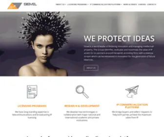 Sisvel.eu(We protect ideas) Screenshot