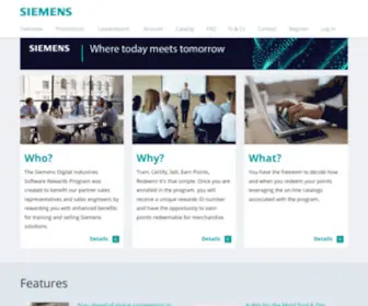 Siswpartnerrewards.com(Siemens Digital Industries Software Partner Rewards) Screenshot