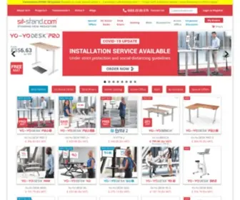 Sit-Stand.com(Europe’s #1 exclusive supplier of standing desk office wellness solutions [Yo) Screenshot
