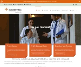 Sitarambhartia.org(Sitaram Bhartia Institute of Science and Research) Screenshot